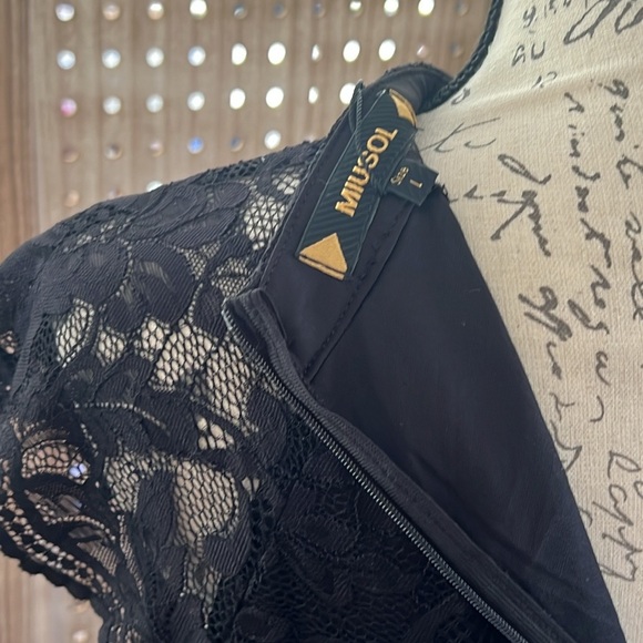 New Miusol black lace formal maxi dress - Picture 8 of 8